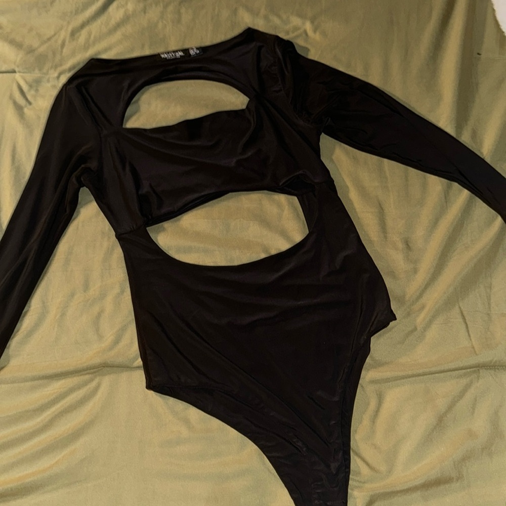 Black Cut Out Bodysuit